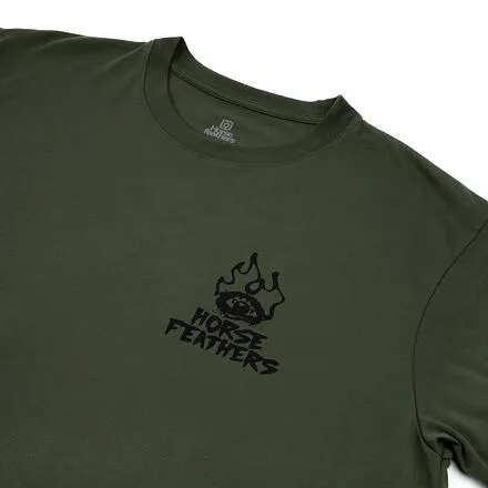 HORSEFEATHERS Funkčné tričko Reckless - thyme GREEN velikost M