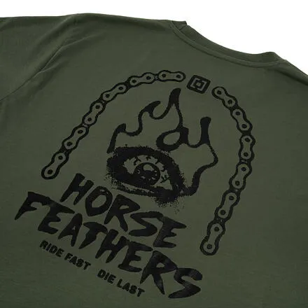 HORSEFEATHERS Funkčné tričko Reckless - thyme GREEN velikost M