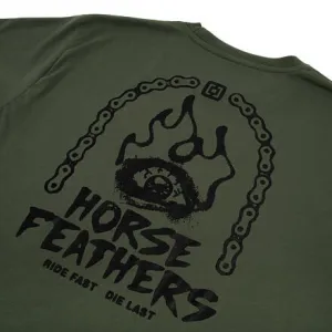 HORSEFEATHERS Funkčné tričko Reckless - thyme GREEN velikost M