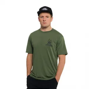 HORSEFEATHERS Funkčné tričko Reckless - thyme GREEN velikost M