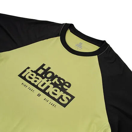 HORSEFEATHERS Bike dres Spike LS - nile/black GREEN velikost M