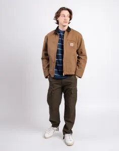 Carhartt WIP Detroit Jacket (Summer) Hamilton Brown/Tobacco rinsed S