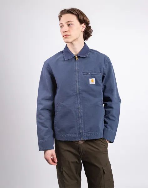 Carhartt WIP Detroit Jacket Dusky Blue/Dusky Blue stone canvas XL