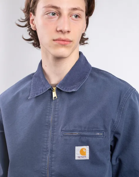 Carhartt WIP Detroit Jacket Dusky Blue/Dusky Blue stone canvas XL