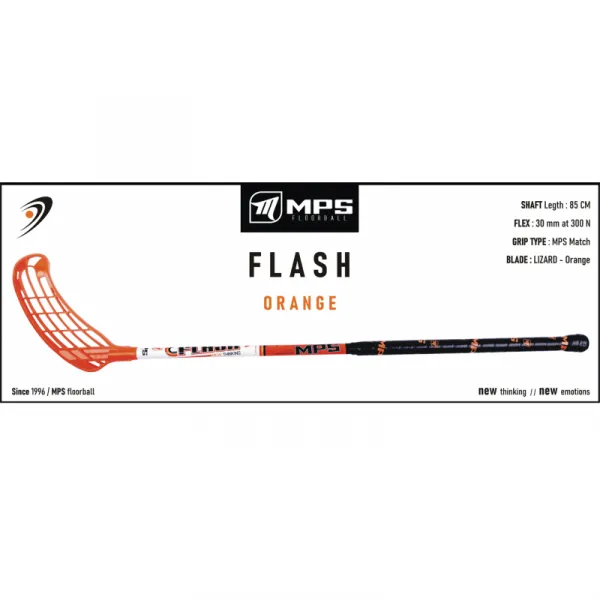 Florbalová hokejka MPS FLASH Orange JR L