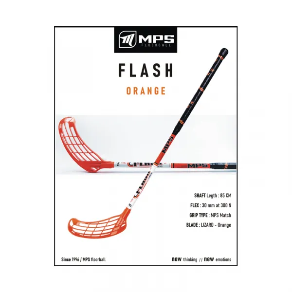 Florbalová hokejka MPS FLASH Orange JR L