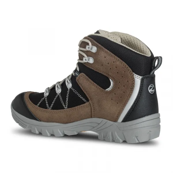 Juniorská vysoká turistická obuv TREZETA Cyclone Wp Jr, Black Brown