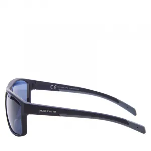 Slnečné okuliare BLIZZARD Sun glasses PCSF703110, rubber black, 66-17-140