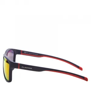 Slnečné okuliare BLIZZARD Sun glasses PCSF704130, rubber black, 63-17-133