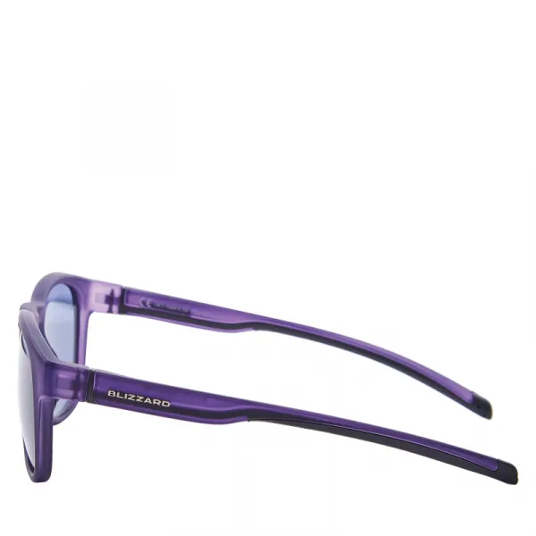 Slnečné okuliare BLIZZARD Sun glasses PCSF706130, rubber trans. dark purple, 60-14-133