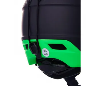 Lyžiarska prilba BLIZZARD Double ski helmet, black matt neon green, big logo