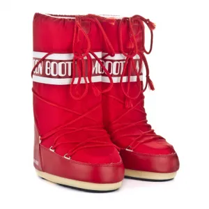 Dámske vysoké zimné topánky MOON BOOT ICON NYLON, 003 red