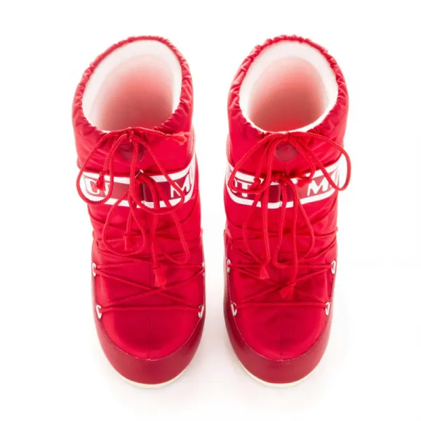 Dámske vysoké zimné topánky MOON BOOT ICON NYLON, 003 red