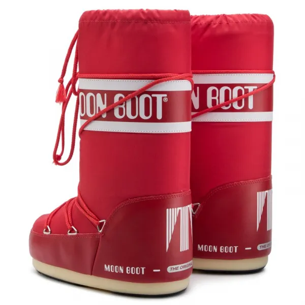 Dámske vysoké zimné topánky MOON BOOT ICON NYLON, 003 red