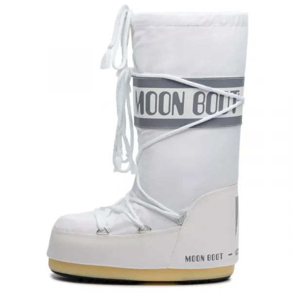 Dámske vysoké zimné topánky MOON BOOT ICON NYLON, 006 white