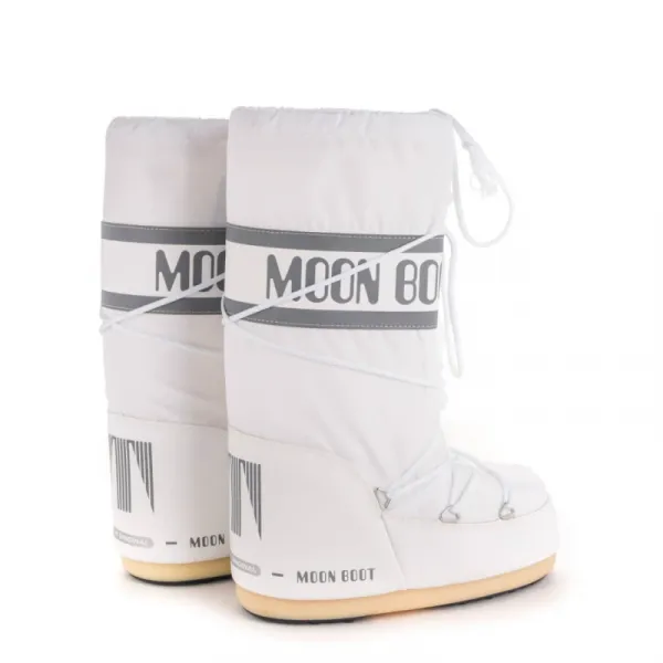 Dámske vysoké zimné topánky MOON BOOT ICON NYLON, 006 white