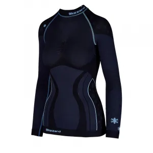 Dámske termo tričko s dlhým rukávom BLIZZARD CLASSIC CUT-Viva long sleeve, anthracite light blue-21 22