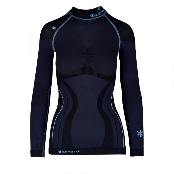 Dámske termo tričko s dlhým rukávom BLIZZARD CLASSIC CUT-Viva long sleeve, anthracite light blue-21 22
