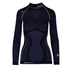 Dámske termo tričko s dlhým rukávom BLIZZARD CLASSIC CUT-Viva long sleeve, anthracite light blue-21 22