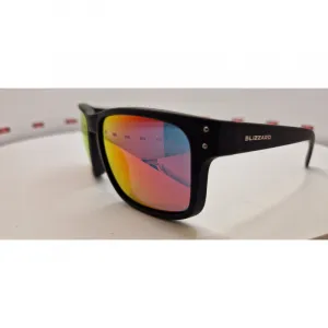 Slnečné okuliare BLIZZARD Sun glasses PCSC606011, rubber black + gun decor points, 65-17-135