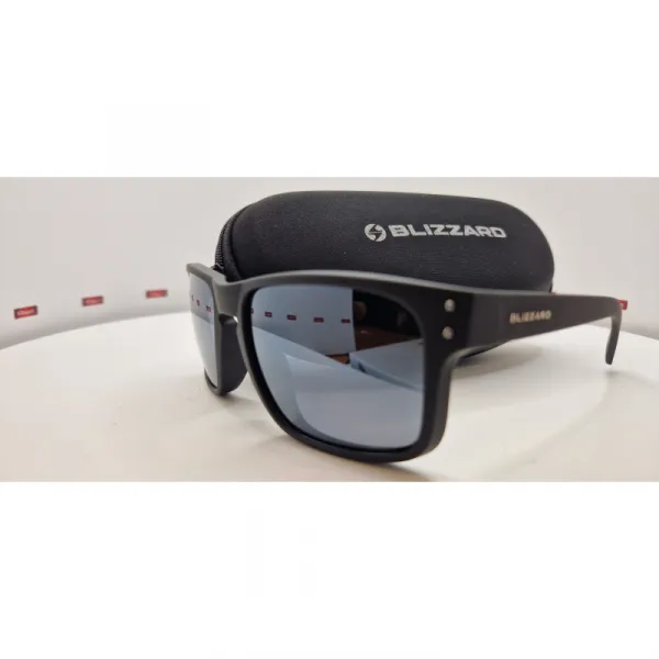 Slnečné okuliare BLIZZARD Sun glasses POLSC606111, rubber black + gun decor points, 65