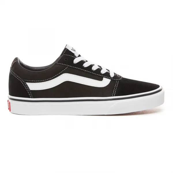 Dámska rekreačná obuv VANS WM Ward-(SUEDE CANVAS)BLACK WHITE