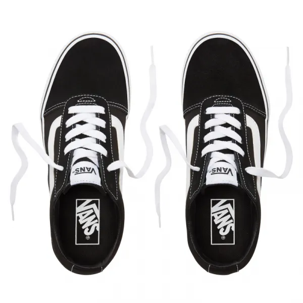 Dámska rekreačná obuv VANS WM Ward-(SUEDE CANVAS)BLACK WHITE
