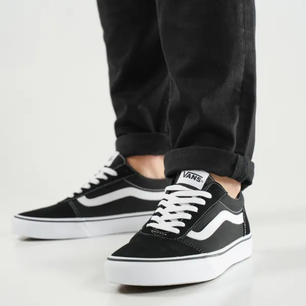 Pánska rekreačná obuv VANS MN Ward-(Suede Canvas) black whit
