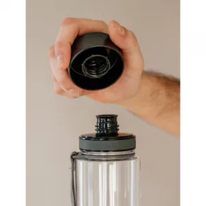 Fľaša EQUA Plain Black, 600 ml