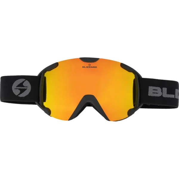 Lyžiarske okuliare BLIZZARD 938 MDAVZO, black matt, smoke2, orange revo
