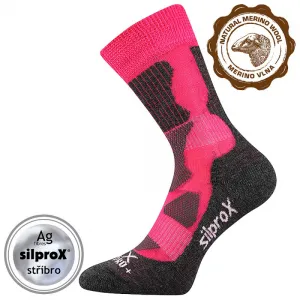 Dámske turistické ponožky VOXX 1 PACK-Merino Etrex-pink