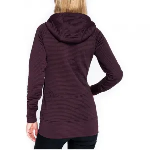 Dámska lyžiarska mikina so zipsom FUNDANGO Share-398-aubergine