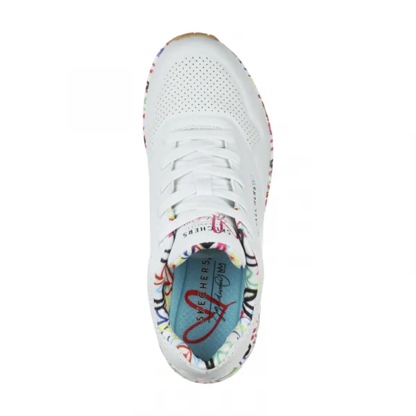 Dámska rekreačná obuv SKECHERS Uno Loving Love W white
