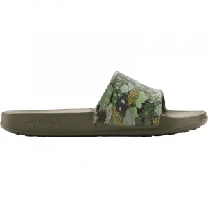 Detské šlapky (plážová obuv) COQUI Tora army green camo