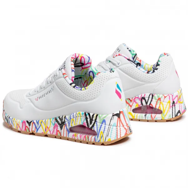 Dámska rekreačná obuv SKECHERS Uno Loving Love W white