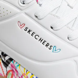 Dámska rekreačná obuv SKECHERS Uno Loving Love W white