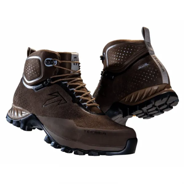 Dámska členková turistická celokožená obuv TECNICA Plasma MID GTX Ws, dark savana cloudy laguna