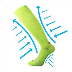 Bežecké kompresné podkolienky VOXX Lithe-neon yellow