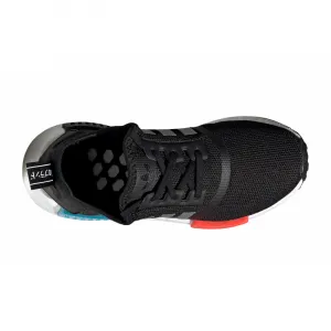 Juniorská rekreačná obuv ADIDAS ORIGINALS NMD_R1 core JR black silver metallic solar red