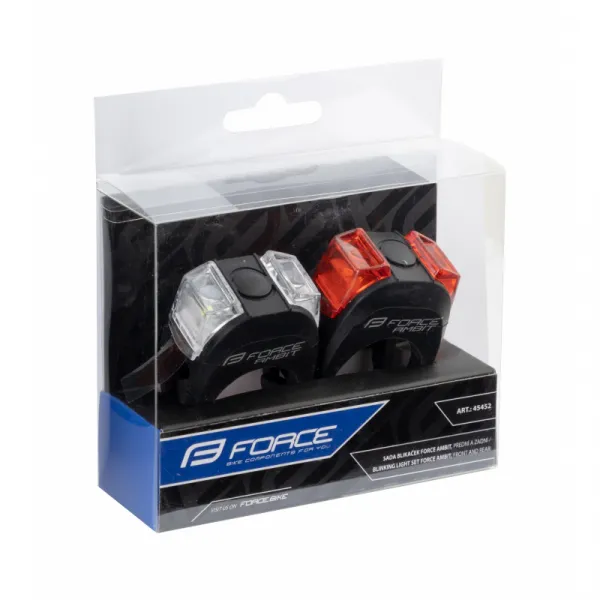Svetlo na bicykel FORCE F AMBIT BATTERY FRONT REAR