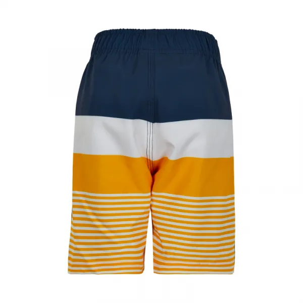 Chlapčenské plavky COLOR KIDS Swim shorts stripes UPF 30+ Saffron