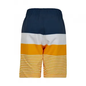 Chlapčenské plavky COLOR KIDS Swim shorts stripes UPF 30+ Saffron