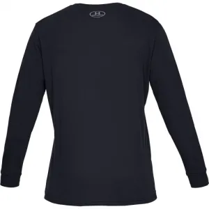 Pánske tréningové tričko s dlhým rukávom UNDER ARMOUR UA SPORTSTYLE LEFT CHEST LS-BLK