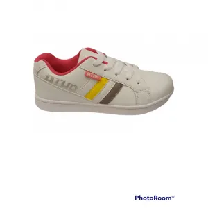 Juniorská rekreačná obuv AUTHORITY KIDS Arthie white silver blaz yellow