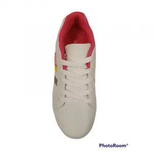 Juniorská rekreačná obuv AUTHORITY KIDS Arthie white silver blaz yellow
