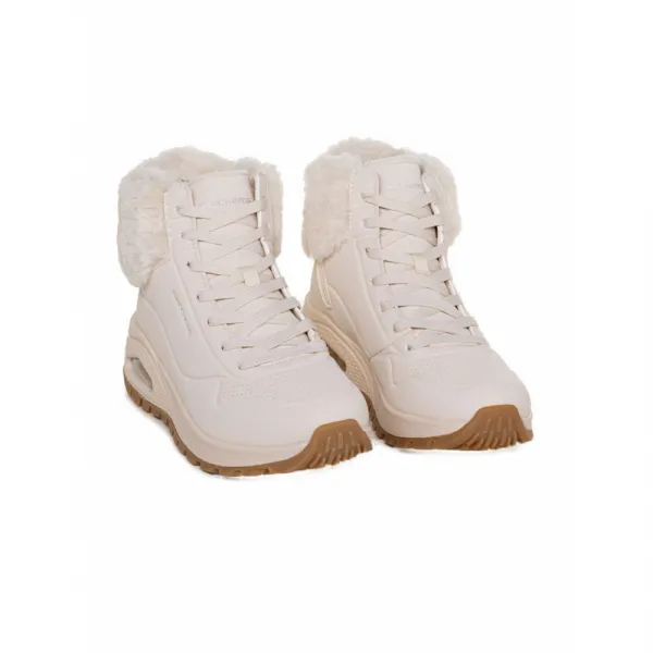 Dámske členkové zimné topánky SKECHERS Uno Rugged Fall Air natural
