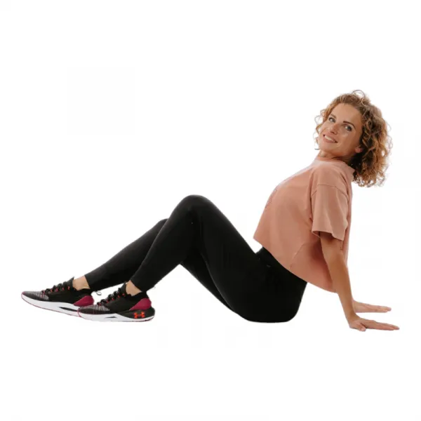 Dámske tričko s krátkym rukávom UNDER ARMOUR UA HW Dusk to Dawn Crop SS-PNK