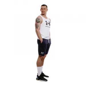 Pánske tričko bez rukávov UNDER ARMOUR UA SPORTSTYLE LOGO TANK-WHT