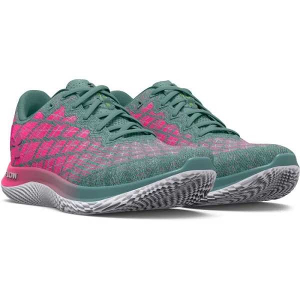 Pánska bežecká obuv UNDER ARMOUR UA FLOW Velociti Wind 2 DL retro teal electro pink black