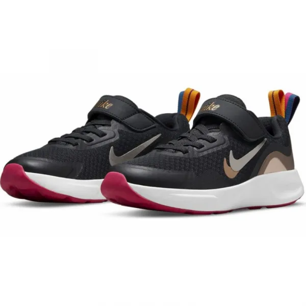 Detská rekreačná obuv NIKE WearAllDay off noir metallic pewter black